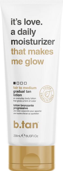B.Tan It's Love A Daily Moisturiser Gradual Tan Lotion 236 ml (Self tanning cream, 236 ml)