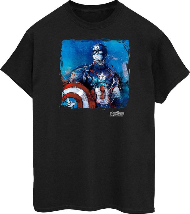 Image du produit Captain America T-shirt en coton pour hommes - Art (L)