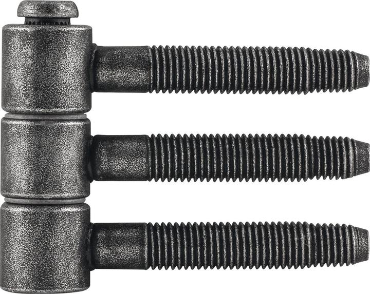 Actual product image Halcö 3-piece plug-in hinge ø 16mm,height 51mm,steel black