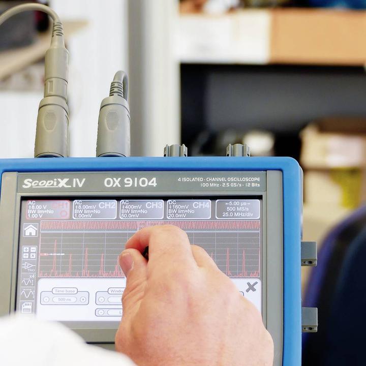 Image du produit Metrix OX 9062 Oscilloscope numérique 60 MHz 2 canaux 2.5 GSa/s 100 kpts 12 Bit Dig (CAT II 1000V, CAT III 600V)
