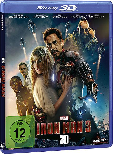 Actual product image Iron Man 3 3D (3D Blu-ray, 2013, German, English)