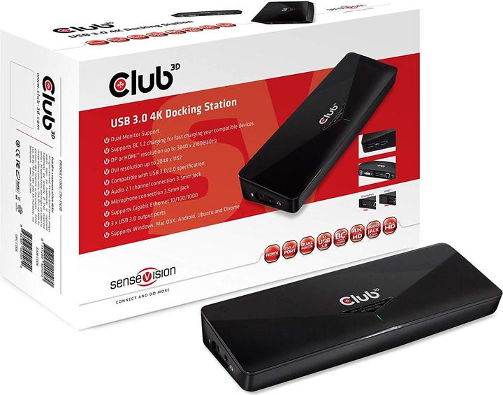 Produktbild Club 3D Csv-3103d (USB-B, 9 Ports)