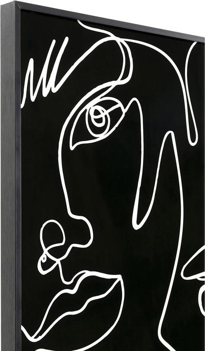 Actual product image Kare Design Framed picture Faccia Arte Drawing 150x100cm (150 x 100 cm)
