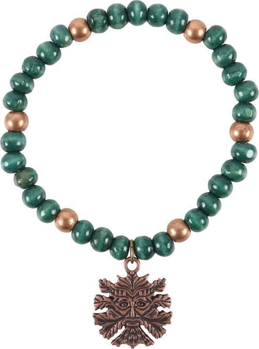 Something Different Green Man ArmbandAnhänger aus Holz (100% synthetisches Material)