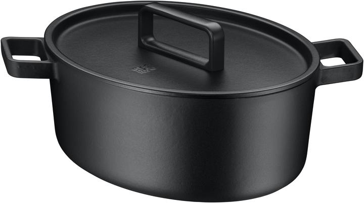 Actual product image WMF Flavour roasting pan oval, 33 x 26 cm, Black (33 cm, Casserole + Stewpot, Cast iron)