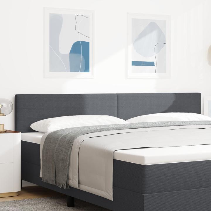 Produktbild VidaXL Kopfteil Einfaches Design Dunkelgrau 200 cm Cord-Stoff