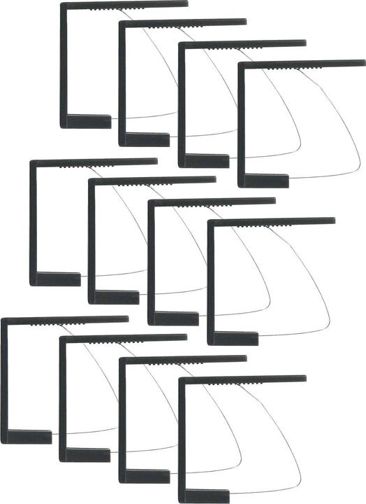 Immagine prodotto Douceur D'intérieur Clip per tovaglie, 12 pezzi, 6 x 5,3 cm