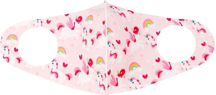 Actual product image JTI Reusable protective mask - Pink unicorns (1 x)