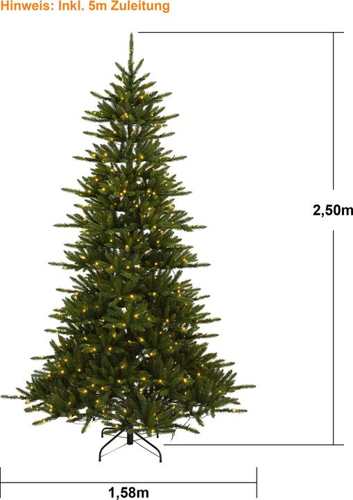 Nährwerte und Zutaten Star Trading Weihnachtsbaum LED Minnesota (250 cm)