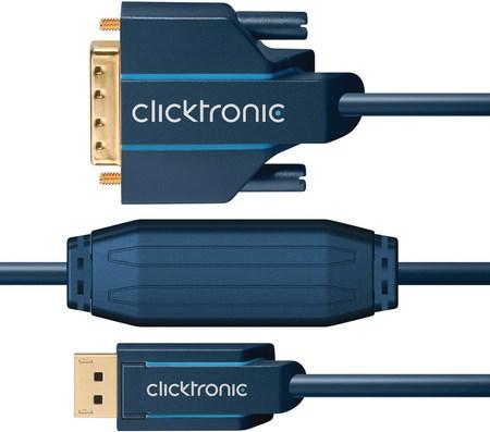 Produktbild clicktronic DisplayPort — DVI (2 m, DisplayPort, DVI)