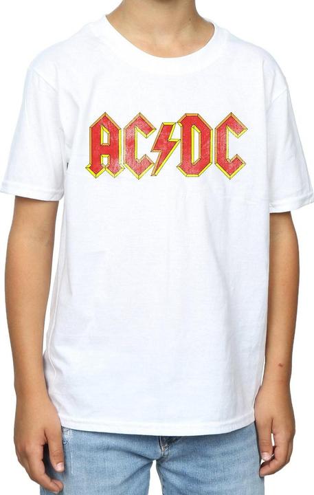 Produktbild AC/DC TShirt mit Logo aus Baumwolle Jungen (Distressed) (140, 146)