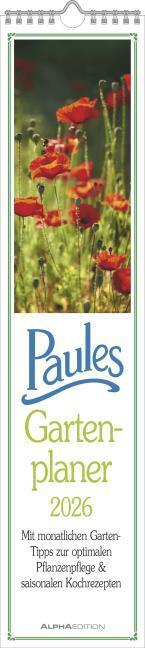 Produktbild Alpha Edition Paules Gartenplaner 2026 - Streifenplaner - Wandplaner - Küchen-Kalender - 11,3x49,5 (Deutsch)