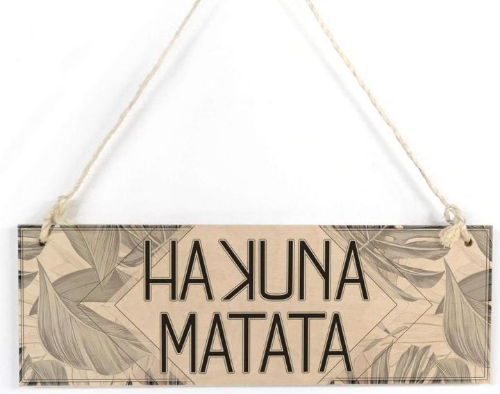 Image du produit Trenddeko Hakuna Matata (30 x 10 cm)