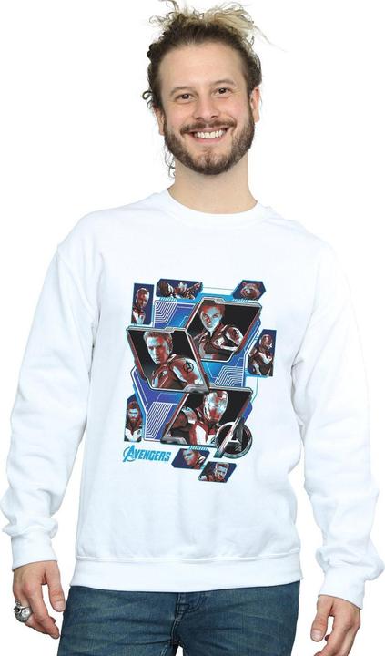 Actual product image Mens Avengers Endgame Hero Panels Cotton Sweatshirt (3XL)