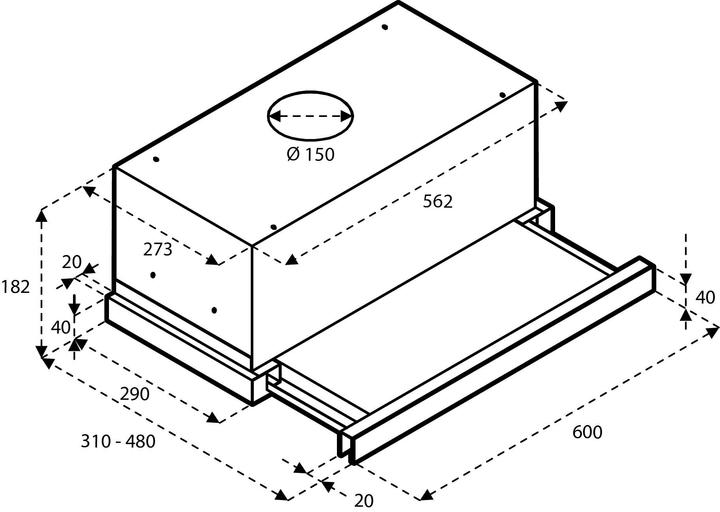 Actual product image Inventum AKV6004RVS (Hut ventilator)
