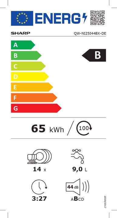 Energy Label Sharp QW-NI25I44BX-DE