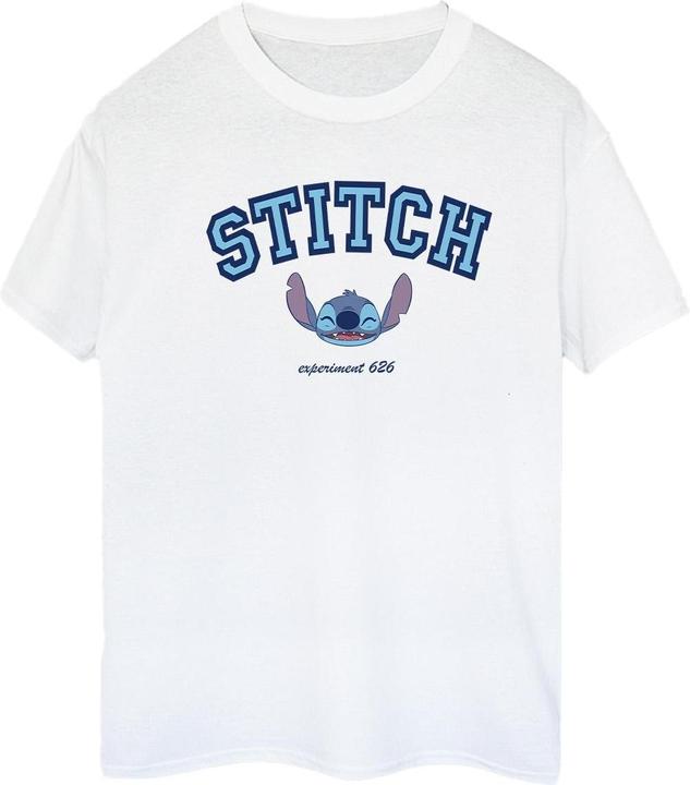 Actual product image Disney Womens/Ladies Lilo And Stitch Collegial Cotton Boyfriend T-Shirt (M)