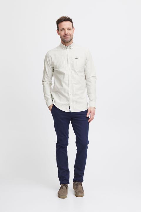 Actual product image FQ1924 FQSteven stripe oxford LS shirt 21900612 (L)