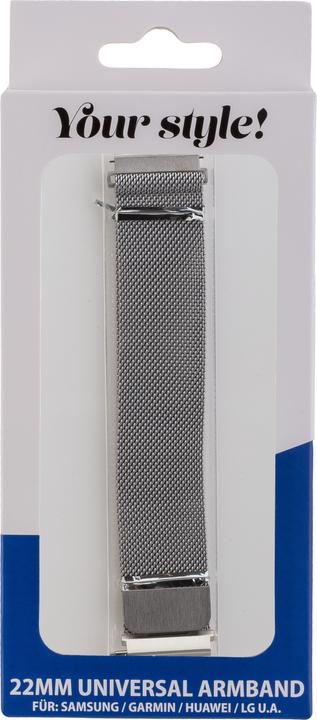 Produktbild Peter Jäckel Armband 22mm Milanaise Silver (22 mm, Metall)