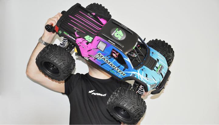 Produktbild Amewi RC Auto AMX Mammoth Monstertruck ohne Akku/bunt 14+ (ARR Almost-Ready-to-Race)