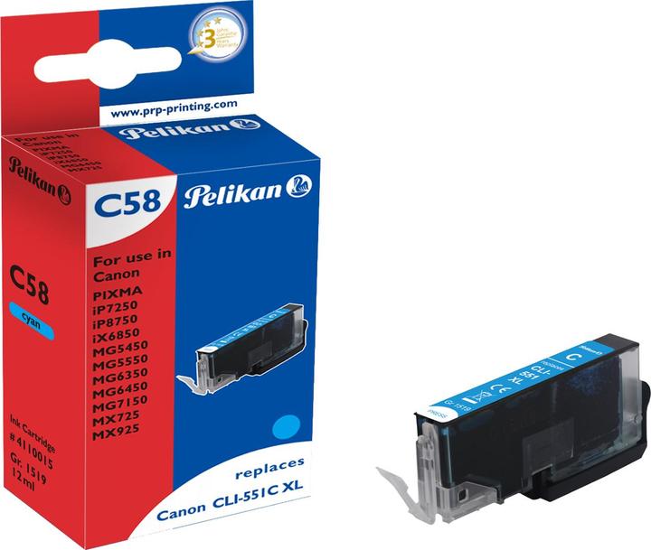 Actual product image Pelikan Cli-551xl (C)