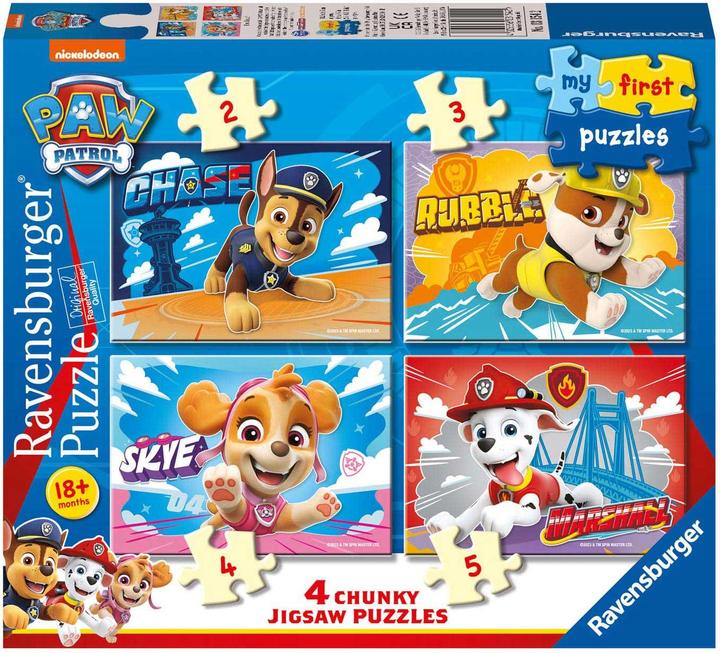 Immagine prodotto Ravensburger I miei primi puzzle PAW Patrol, 4in1 (5 pezzi)