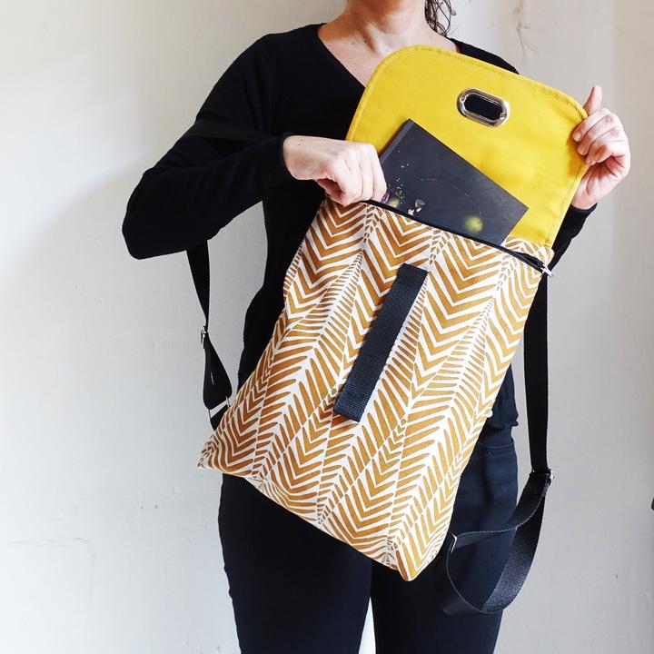 Actual product image Only-Bags.Store Organic cotton canvas BackPack with zip, backpack, rucksack