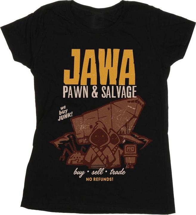 Actual product image Star Wars Womens/Ladies Jawa Pawn And Salvage Cotton T-Shirt (S)