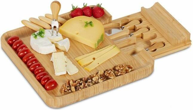 Image du produit Relaxdays Set plateau à fromage