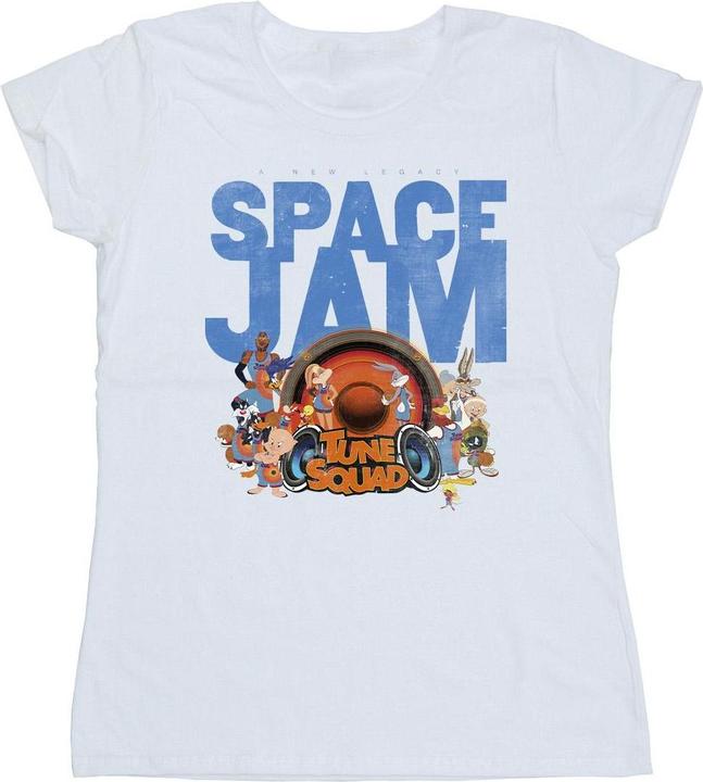 Actual product image Space Jam Womens/Ladies Tune Squad Cotton T-Shirt (L)
