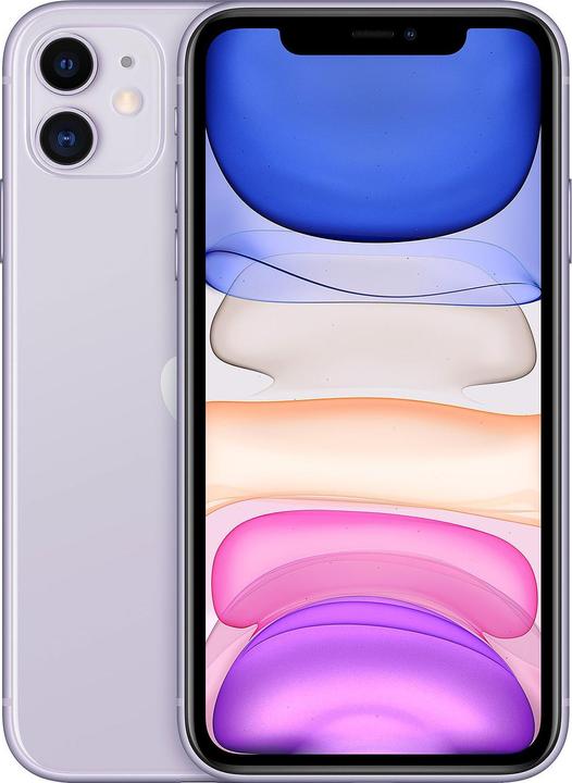 Produktbild Re!commerce iPhone 11 (64 GB, Purple, Violett, 6.10", 12 Mpx, SIM + eSIM, A / Wie neu)