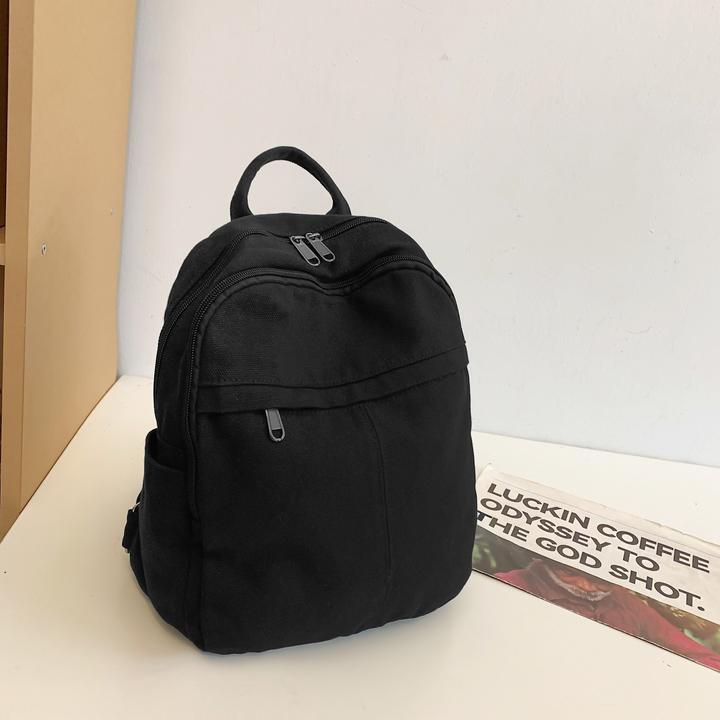 Only-Bags.Store Sac à dos décontracté, adapté aux lycéens et aux étudiants, sac à dos en toile de couleur unie