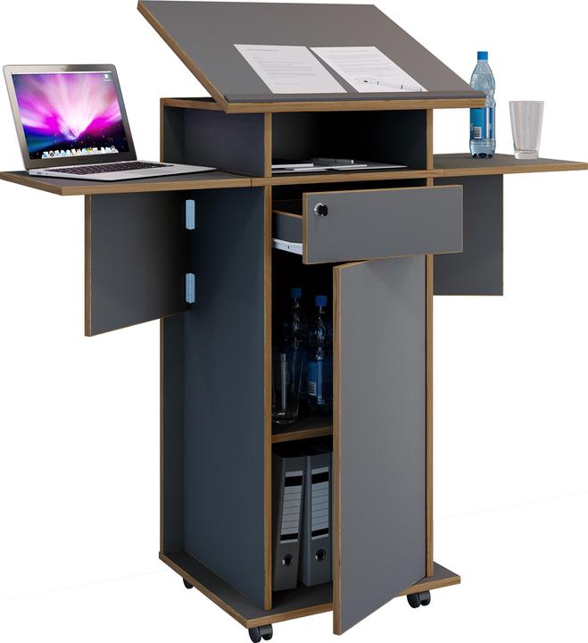 Actual product image VCM Holz Stehpult Rednerpult Rollen Salia T