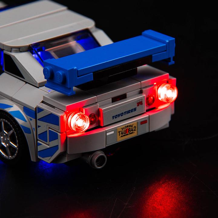Image du produit BrickBling Jeu de lumières LED pour LEGO 2 Fast 2 Furious - Nissan Skyline GT-R (R34) (76917)