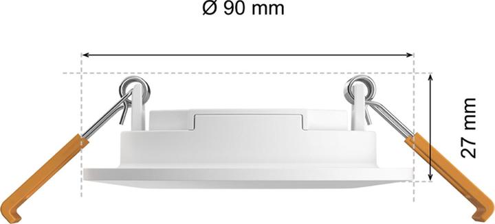 Produktbild Philips Hue White & Color Ambiance Slim Recessed (650 lm)