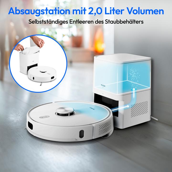 Produktbild Medion Wischfunktion, Lasernavigation, starke 8.000 Pa Saugkraft, No Go & Go Bereiche, präzise Kartenerstel (Saugroboter)