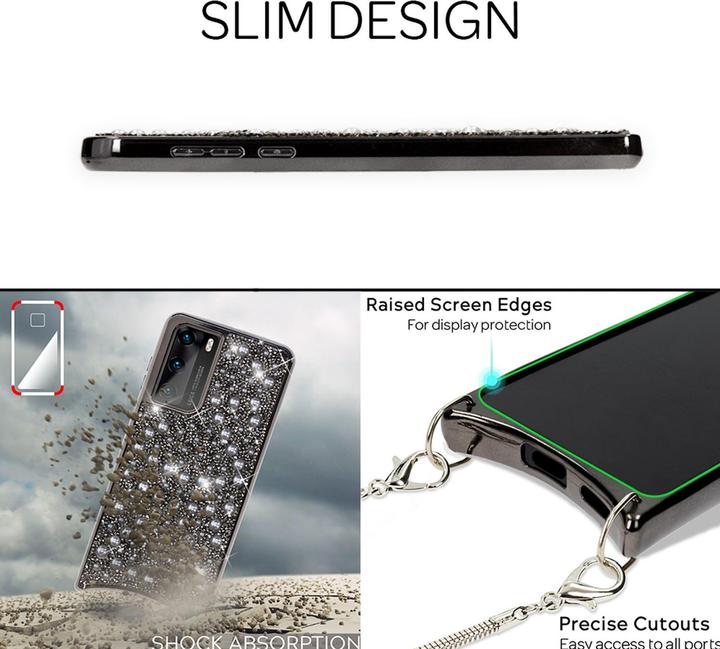 Actual product image Nalia Glitter cover (Huawei P40)