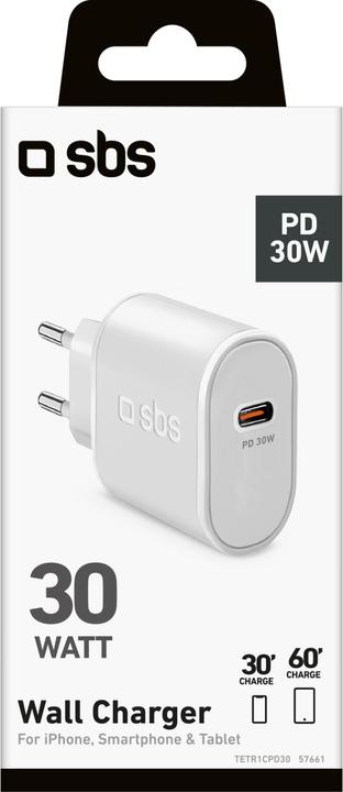 Actual product image SBS PD Travel Charger 30W USB-C whiteá (30 W)