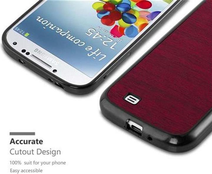 Actual product image Cadorabo TPU Wooden Cover (Samsung Galaxy S4)