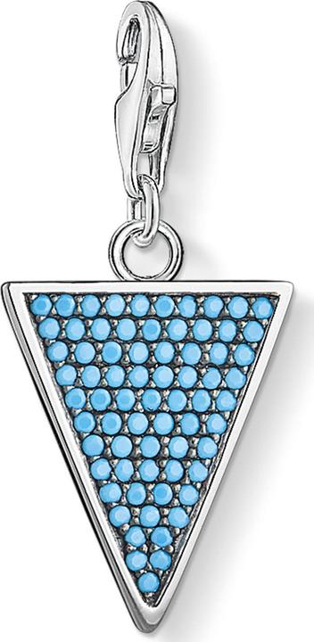 Actual product image Thomas Sabo Charm pendant triangle turquoise (Silver)
