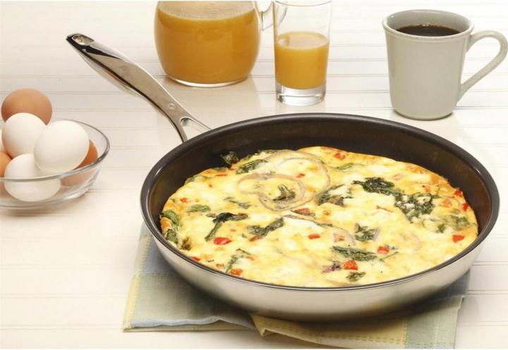 Actual product image Swiss Diamond Frying pan INOX XD steel grey (28 cm, Frying pan, Stainless steel, Cast aluminium)