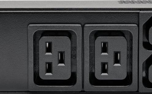 Actual product image Eaton Tripp Lite Series PDU Metered Vertical 7.4W 230V 8 C19 40 C13 IEC 309 32A 0U TAA
