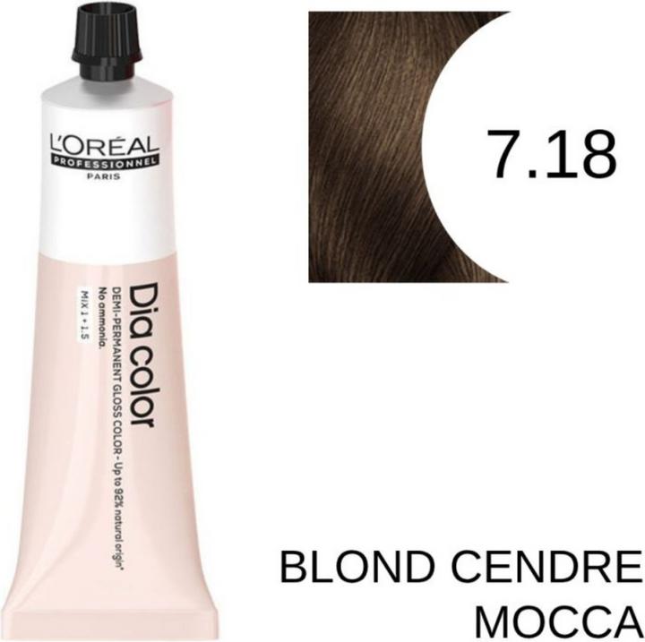Immagine prodotto L'Oréal Paris Loreal DIA Colour 7.18 Biondo Medio Cenere Moka 60 ml (7,18 Biondo medio cenere moka)