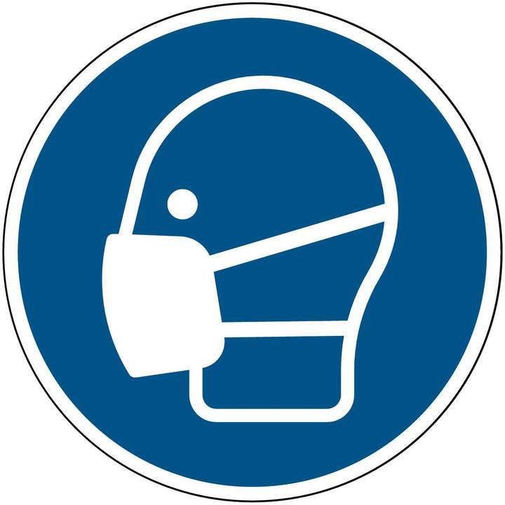 Actual product image Brady ISO safety sign - Use mask