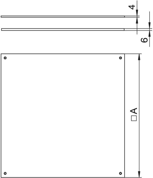 Image du produit OBO Bettermann OBO DUF 250-2 Couvercle aveugle 2x282x4mm avec joint pour UZD250-2/3
