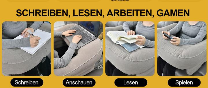Image du produit Dema Coussin de lecture Accoudoirs Coussin gonflable pour ordinateur portable Gris