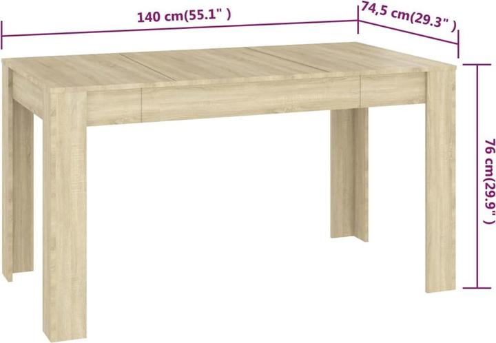 Immagine prodotto VidaXL Georgie (140 x 74,5 x 76 cm)