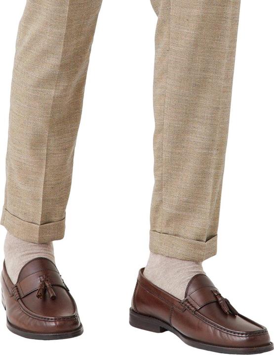 Actual product image Burton Mens 1904 Tassel Leather Penny Loafers (44.5)