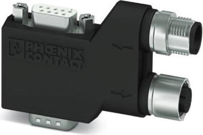 Actual product image Phoenix Contact D-SUB bus connector SUBCON-PLUS-CAN/90/PG/M12 Contents: 1 pc (2902322)