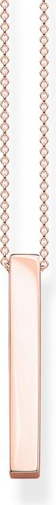 Produktbild Thomas Sabo Kette Roségoldener Quader (750 Roségold Vergoldung, 925 Sterlingsilber, 40 - 45 cm)